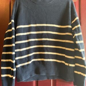 Southern Tide Navy and Cream Striped Sweater